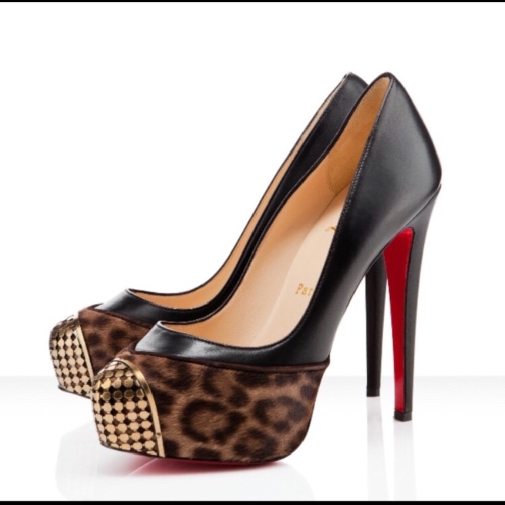 Christian Louboutin Maggie pony leopard chad/k
